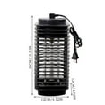 thumbnail image 3 of 2 Pack Zapper, Electric Radiation-Free Fly Zapper, Portable Bug Zapper Insect Mosquito Killer Lamp Indoor & Outdoor Black, 3 of 6