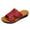 Red, variant on Kmdttou Shoes Women Fashion Wedges Shoes Open Toe Thick Bottom Roman Slippers Beach Sandals With Comfortable Plantar Fasciitis Arch Support(Size:35-41)