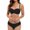 Black, variant on Two Piece Swimsuit for Women Women's Bikini Swimsuits Plus Size Swim Suits for Women Curvy Solid Color with Built in Bra Blackless Bathing Suit Beach Accessories S
