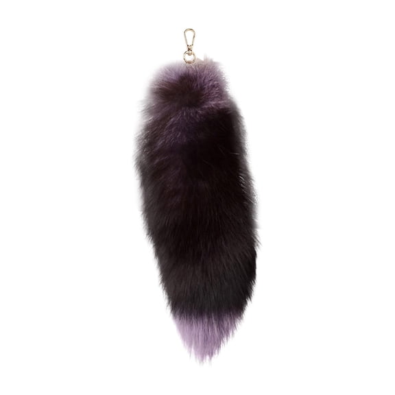 Win s Way 15.75 Inch Faux Plush Fox Tail Keychain, 7 Color Soft Fluffy Animal Pendant For Women Handbag Backpack Cos Outfit Accessory