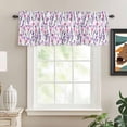 thumbnail image 4 of Pink Purple Spring Floral Kitchen Valances for Windows, Small Valance Curtains Rod Pocket Window Treatments Blooms Botanical Summer Window Valances for Living Room Bathroom Bedroom 54"x18", 4 of 9