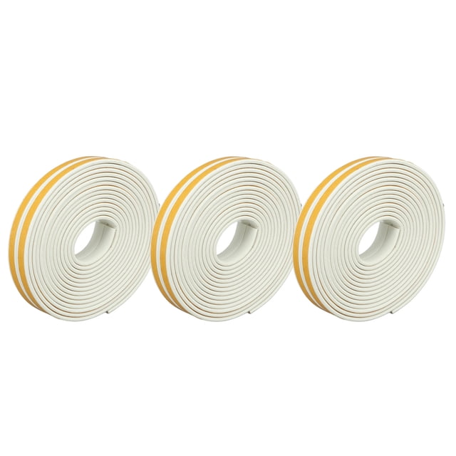 Tira de espuma para sello de puerta, burlete de espuma de 6 piezas, burlete de sellado autoadhesivo, tira de sellado para puerta, acabado de lujo