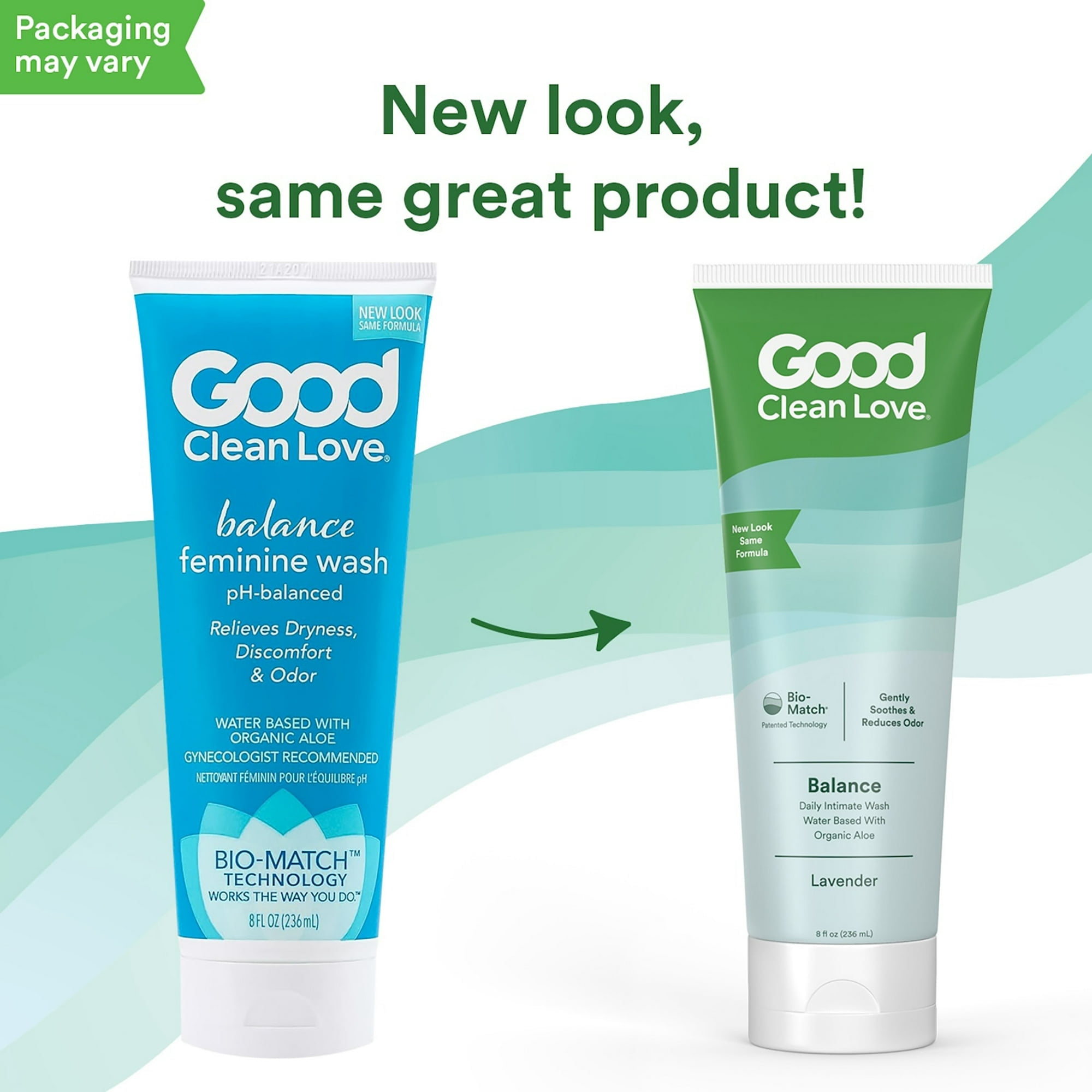 Good Clean Love: Balance Moisturizing Wash, pH-Balanced Vaginal Soap for Women with Natural Ingredients, Gentle Cleansing Feminine Hygiene Product, Relieves Dryness & Reduces Odor, 8 Oz (2-Pack)