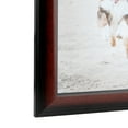 thumbnail image 3 of ArtToFrames 22" x 22" Honors Mahogany with Black Picture Frame, 22x22 inch Brown Wood Poster Frame (WOM-5154), 3 of 7