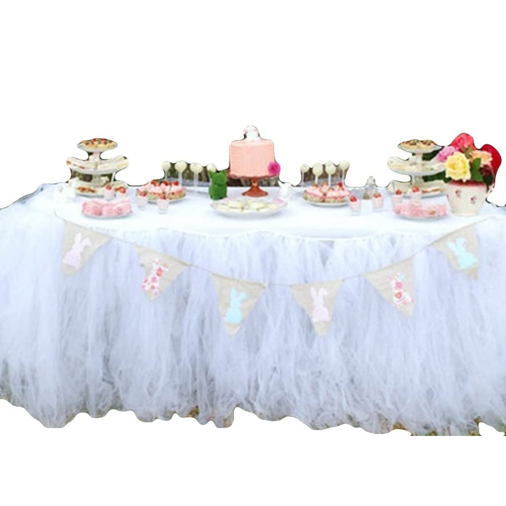 Details about   Tulle TUTU Table Skirt Tableware Baby Shower Birthday Xmas Wedding Party Decors 