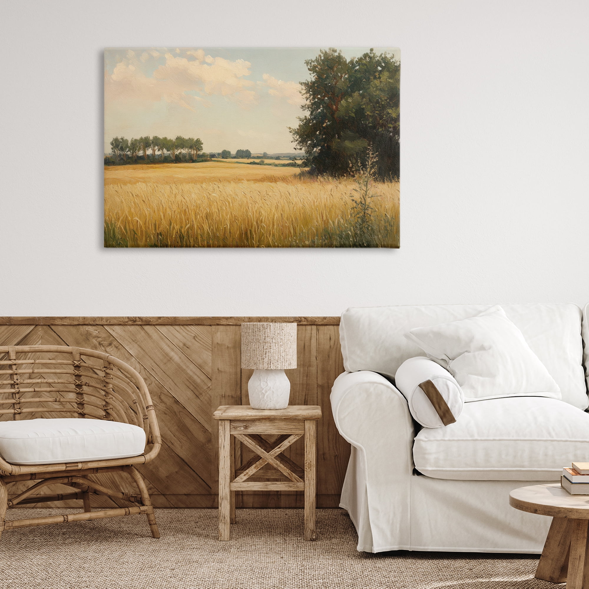 Stupell Industries Where The Wheat Grows Canvas Wall Art, design by Petal Prints Design