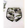 thumbnail image 6 of Bagilaanoe 2Pcs Baby Boy Summer Outfit Sets Sleevless Daddy's/Mama's Boy Vest Tops + Camouflage Shorts for 0-24 Months, 6 of 9