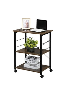 UBesGoo Kitchen Microwave Cart 3-Tier Kitchen Utility Cart Coffee Cart Station Shelf