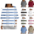 thumbnail image 3 of Summer Sales Womens Summer Tops Cute Lightweight Cotton‑Linen 3/4 Sleeve Summer Casual Blouse Oversized Tshirts for Women Under 12$, 3 of 7