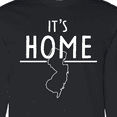 thumbnail image 4 of Inktastic It's Home State of New Jersey Outline Long Sleeve T-Shirt, 4 of 5