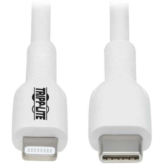 Tripp Lite Usb C To Lightning Sync/ Cable, Mfi Certified - Usb 2.0, M/m, 2m (6.6ft) - Lightning Cable - Usb-c Male To Lightning Male - 6.6 Ft - White
