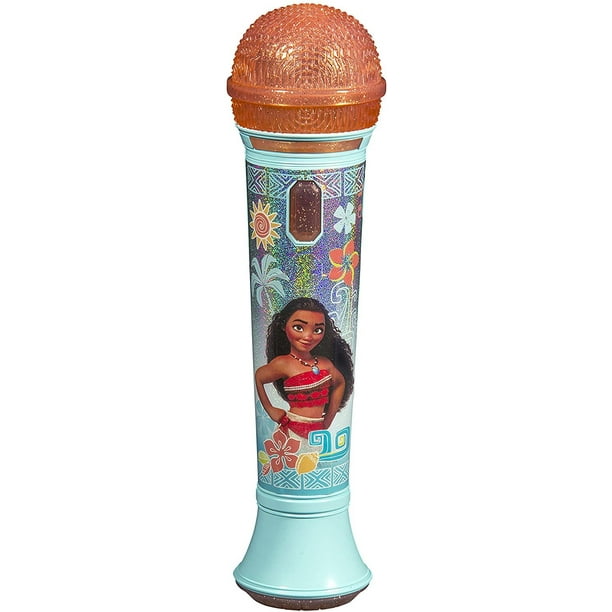 Moana Karaoke Sing Along Microphone For Kids Built In Music Flashing Lights Pretend Mic Toys For Kids Karaoke Machine Connects Mp3 Player Aux In Audio Device Walmart Com Walmart Com