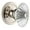 Polished Nickel, variant on Grandeur Cirbur_Prv_238 Circulaire Solid Brass Rose Privacy Door Knob Set - Brass