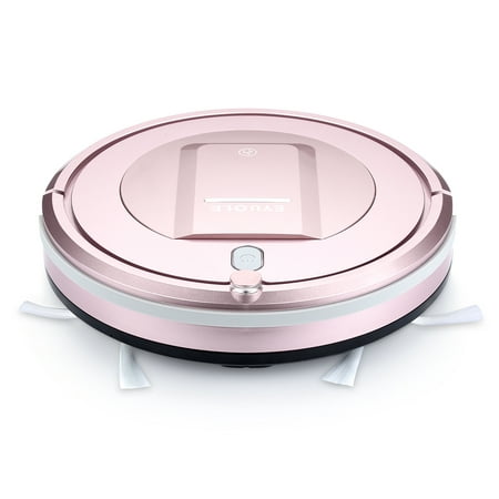 Robotic Vacuum Cleaner, Tangle-free Suction for Pet Hair, Anti-bump and Drop-sensing Technology, Rechargeable Battery, HEPA-style Filter, For Hard Floors and Thin Carpets - Cleaning (Best Robots Under 200)