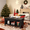 thumbnail image 2 of Alden Design Lift Top Coffee Table with Hidden Compartment for Livingroom, Black, 2 of 9