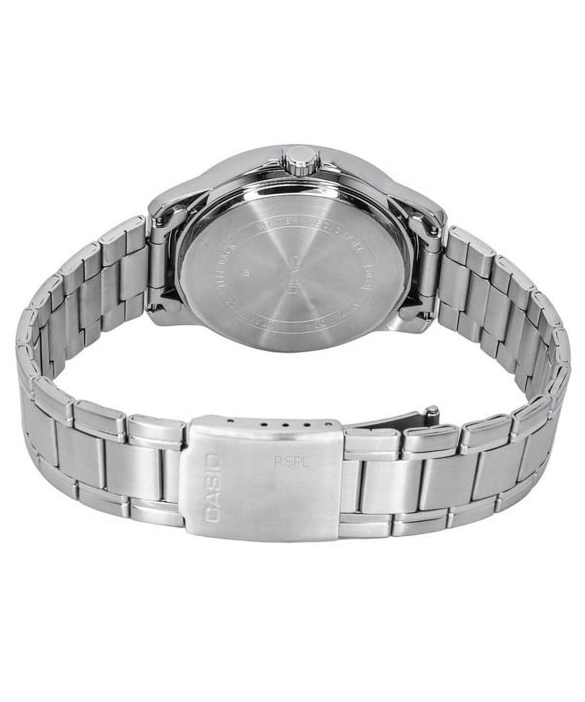 Casio Men’s Silver Dial Stainless Steel Bracelet Watch - Casio MTP‑V004D‑7CUDF