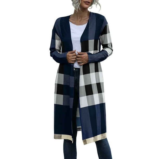 Selfieee Women's Boho Open Front Cardigan Colorblock Long Sleeve Loose Knit Lightweight Sweaters 20380 Navy Blue Medium Selfieee Women's Boho Open Front Cardigan Colorblock Long Sleeve Loose Knit Lightweight Sweaters 20380 Navy Blue Medium
