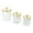 Clear Tower Bead, variant on Baoblaze 3 Pieces Airtight Food Storage Container Grain Jar for Kitchen Wedding Candy Green Point