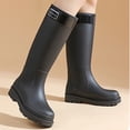 thumbnail image 4 of YUEHUA Womens Rain Boots Outdoor Casual Shoes for Women Hiking Camping Walking Comfortable Lightweight Low Heel Waterproof Anti-Slip Garden Boots, 4 of 8