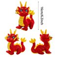 thumbnail image 4 of SDJMa Chinese New Year Dragon Plush Doll, Glitter Dragon Stuffed Animal Toys, 2024 Year of The Dragon Mascot Standing Statue Tabletop Ornament for Lunar New Year Spring Festival Office Home Decor, 4 of 6