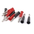 thumbnail image 1 of 10 PCS Conector de Banana Masculino Rojo Negro de 48MM de Largo, 1 of 1