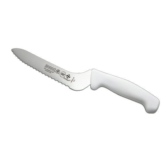 Mundial 3800 Series 8"( 20 cm) Offset Sandwich Knife - White Handle - Japanese High Carbon Steel