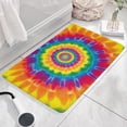thumbnail image 3 of Yellow Tie Dye Spiral Pattern Flannel Non Slip Door Rugs,Washable Door Mats Indoor,Decorative Door Mats,Dirt-Resistant and Absorbent Doormat for Entrance,Bedroom,Kitchen,Bathroom,23.5x16in(60x40cm), 3 of 5