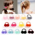 thumbnail image 4 of 24 bolas de pelo accesorios para el cabello para niños colores aleatorios JM, 4 of 5