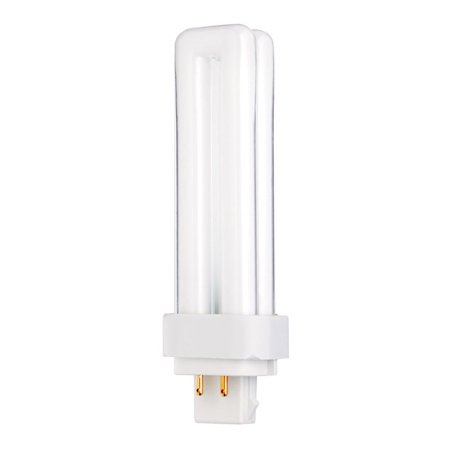 13w Quad Tube - Satco S8329 13W Quad Tube 4-Pin G24Q-1 Plug-In base 2700K fluorescent bulb