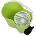 thumbnail image 2 of Microfiber Spinning Mop Easy Floor Mop 2 Heads 360 Rotating Head  W/ Bucket, 2 of 8
