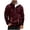 A Wine, variant on Men's Waterproof With Pockets Jacket Men's Casual And Fashionable Solid Color Long Sleeved Stand Collar Zipper Pocket Blouse/Shirt Blue L