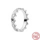 thumbnail image 1 of Real 100% 925 Sterling Silver Crown Heart Flower Wing Zircon Sparkling CZ Pantaro Rings For Women Fine Jewelry Anniversary Gifts, 1 of 5