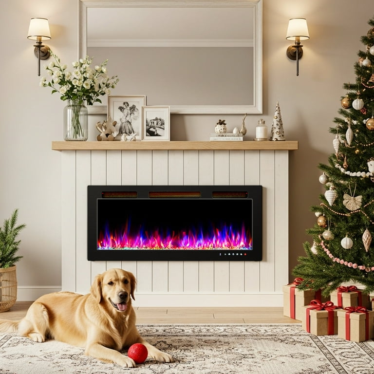heater8枚セット Gymax 26'' Infrared Quartz Electric Fireplace Heater, Large Room