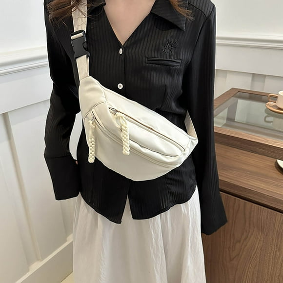 Fiudx Bolso Deportivo de Hombro, Bandolera de Gran Capacidad, Diseño Antirrobo con Cremalleras Ocultas, Material Impermeable y Duradero, Ideal para Viajes, Running y Senderismo, Accesorio Elegante pa