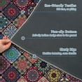 thumbnail image 4 of Office Chair Mat for Hardwood Floor Floral Mandala 36"x48" Computer Gaming Chair Mat Anti-Slip Office Rugs Floor Protector for Rolling Chairs Under Desk Rug for Home Office, 4 of 5