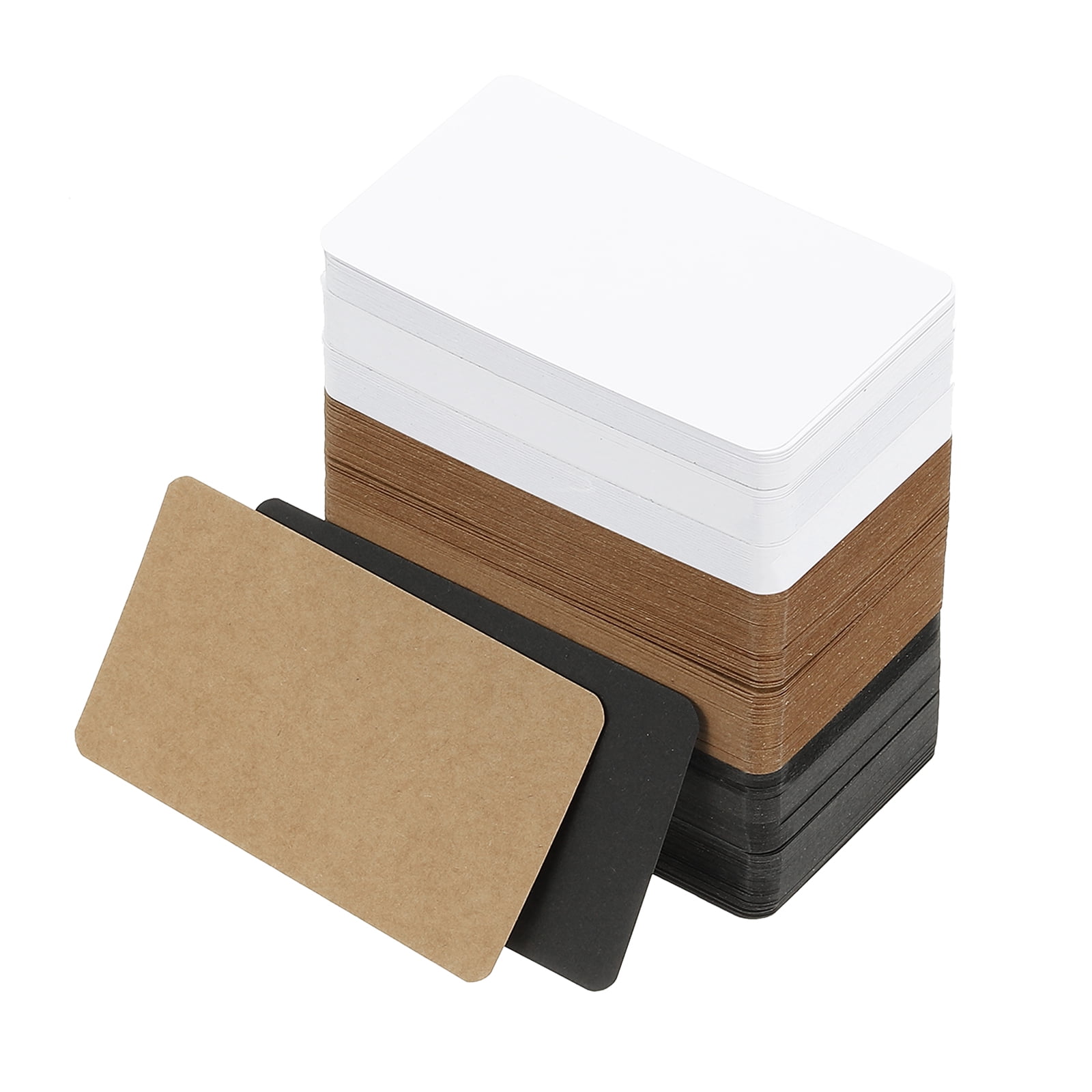 3.5"x2" Blank Paper Business Cards 600 Pack Small Index Flash Cards Words Message Note Card Mini Paper Tags for DIY Craft Scrapbooking, 3 Colors