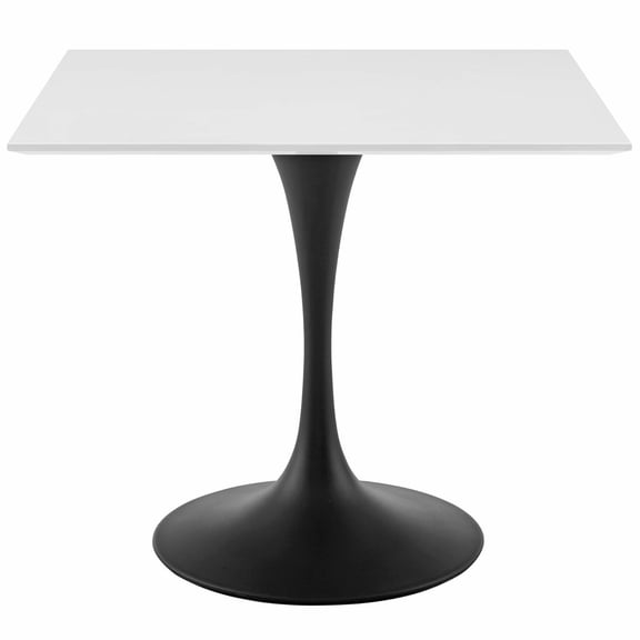 Ergode Lippa 36" Square Wood Top Dining Table - Black White