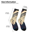 thumbnail image 2 of Honeii American Bald Eagle A Print Children's Colorful Socks,Unisex Kids and Toddlers' Cushioned Sock,Kids Athletic Crew Socks,for Everyday Wear and Sports, 2 of 5