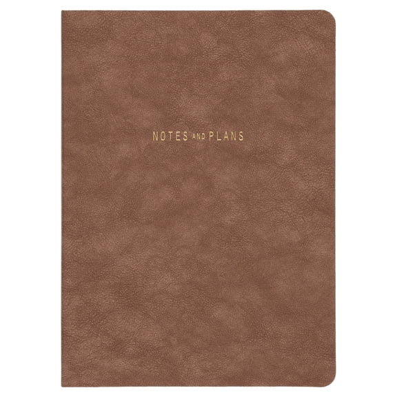 Pen+Gear Vegan Suede Journal, Caribou Brown, Ruled, 5.75” x 8”, 192 Pages