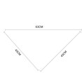 thumbnail image 3 of Zhuge Bandana para perros, 4 unidades, ligera, de secado rápido, mezcla de poliéster, bufandas triangulares, baberos, pañuelo ajustable para perros, regalo para mascotas, 24,8 pulgadas de largo, 3 of 3