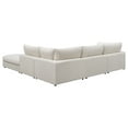 thumbnail image 4 of Serene 5-piece Upholstered Modular Sectional Sofa Beige, 4 of 17
