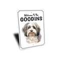 thumbnail image 3 of Havanese Welcome To Personalized Aluminum Metal Decor Sign - 10x14 inches, 3 of 4