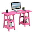 thumbnail image 3 of Designs2Go Double Trestle Desk, Pink, 3 of 6