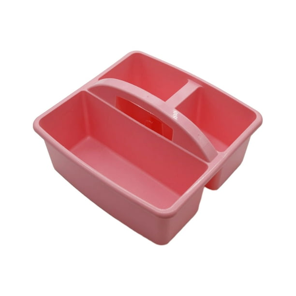Billuyoard Cesta de almacenamiento de rejilla de plástico, organizador reforzado y duradero para cesta de almacenamiento apilable para el hogar Almacenamiento y organización del hogar Macarrón rosa