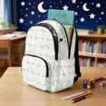 thumbnail image 4 of Xixirimido Rabbit Bunny Floral Grid Print Kids Backpack for Girls Elementary Students Bookbag Middle High School Bag Lightweight Backpacks Laptop Bag 17", 4 of 8