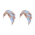thumbnail image 4 of Sonducket Bohemian Styles Turbantes para mujer Diseño elástico Headwrap Pre-Tied Cap Skullcap plisado Sombreros de moda Swirly Headcover cielo azul cielo azul naranja 2piezas Sonducket CBP206577, 4 of 5