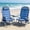 Blue, variant on GVDV Backpack Beach Chair Set of 2, Portable Folding Beach Chair with Cup Holder and Towel Bars, 4-Position Adjustable Reclining Chair for Beach, Camp, Outdoor