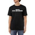 thumbnail image 1 of I Run On Coffee and Sarcasm Men's Cotton T-Shirts Casual Basic Crew Neck Tshirts Short Sleeve Fashion Tee Shirts,, 1 of 6