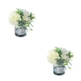thumbnail image 2 of Naiovety 2 piezas de flores artificiales de larga duración en jarrón para elegancia y respeto al medio ambiente Type7 NO7, 2 of 6