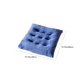 thumbnail image 4 of Patio Chair Cushionss 20x20 Milk Brushed Velvet Cushions Butt Cushions Thickened Winter Comfortable Chair Sofa Cushions Blue, 4 of 7